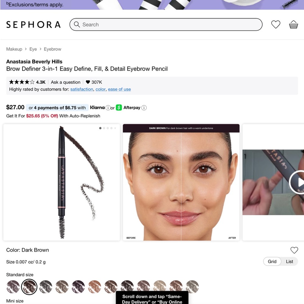 BN Anastasia Beverly Hills Brow Definer - Dark Brown